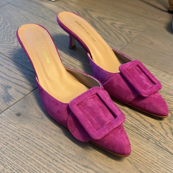 Andrea Carrano kitten heel mules - Picture 1 of 7
